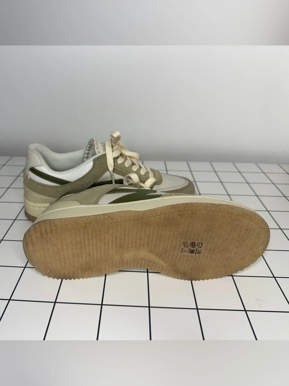 rag & bone Cream, Olive & Beige Low-Top Sneakers